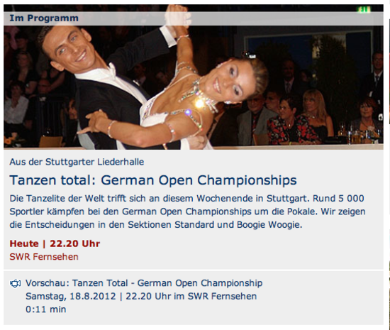 SWR DanceSport SWR DanceSport