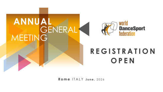 WDSF 2026 Annual General Meeting Registration Are Now Open