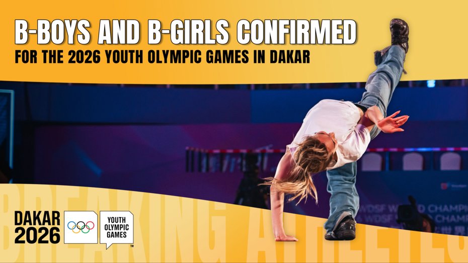 Official Announcement: Allocated Athletes for Breaking at the Dakar 2026 Youth Olympic Games