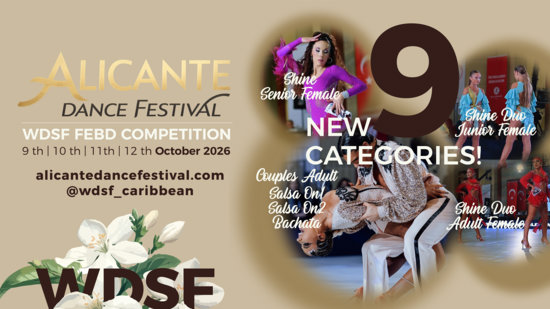 Get Ready for Alicante 2026: WDSF Caribbean Dances World Championships Expands Programme with Nine New Titles