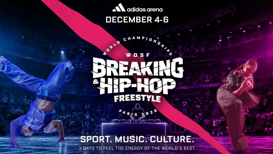The Countdown is On: Paris Prepares to Crown the World’s Best in Breaking and Hip Hop Freestyle as Registration Opens for the 2026 WDSF World Championships