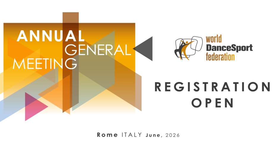 WDSF 2026 Annual General Meeting Registration Are Now Open