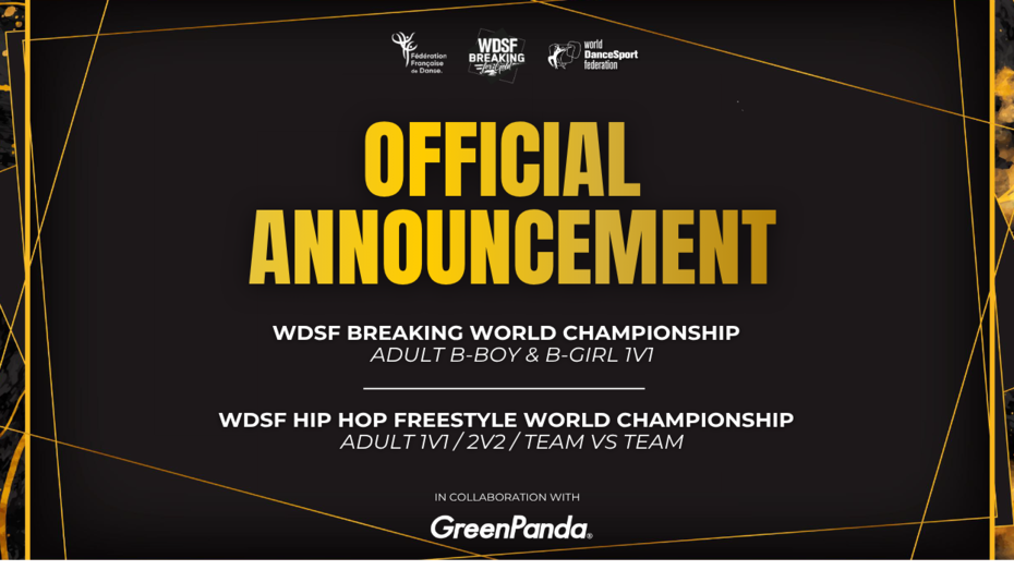 The Global DanceSport Community Returns to France: Paris Confirmed as Host City for 2026 World Championships for Breaking and Hip Hop Freestyle