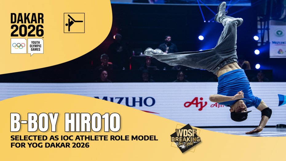 B-Boy Hiro10 Selected as IOC Athlete Role Model for Youth Olympic Games Dakar 2026: "Breaking Transcends Winning or Losing"