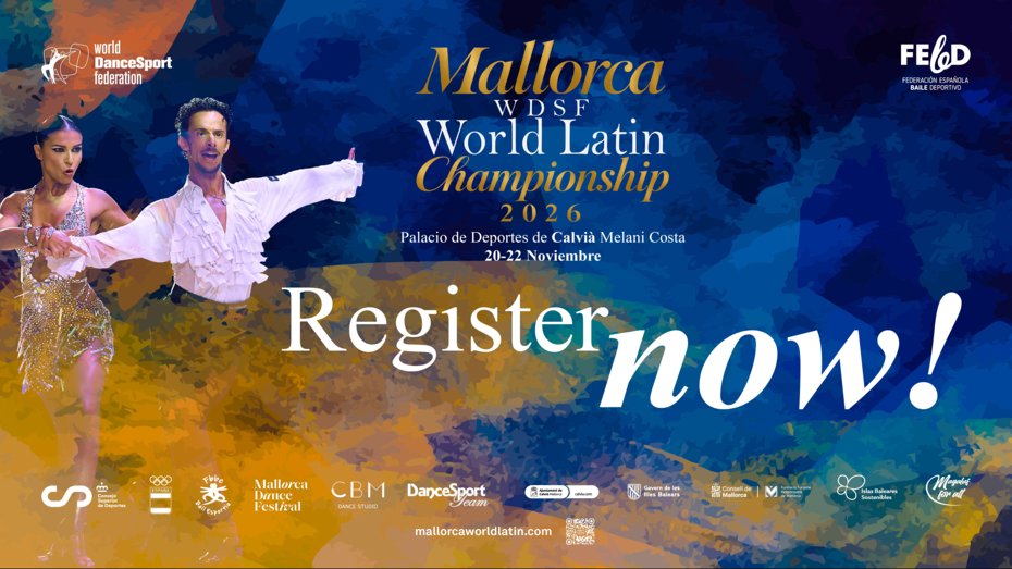 Countdown to Mallorca: Registration Open for the 2026 WDSF World Championship Latin Adult