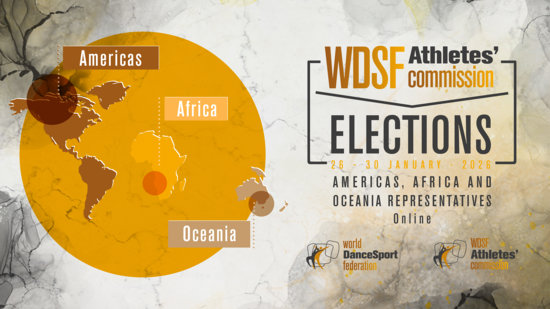 WDSF Athletes Commission announcement for Americas, Africa and Oceania representatives