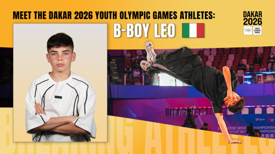 Meet the Dakar 2026 Youth Olympic Games Athletes: From National Surfer to Olympic Breaker with Italy&rsquo;s B-Boy Leo