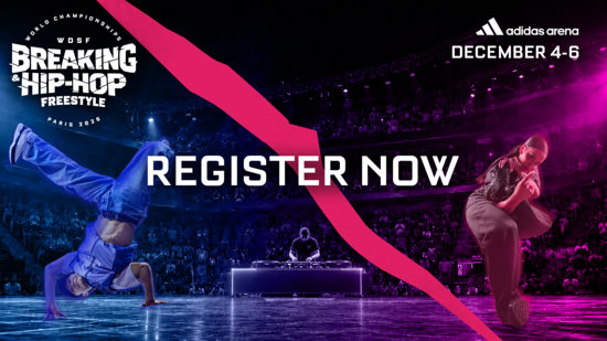 Paris Calls the World: Registrations Are Open for the 2026 WDSF World Championships in Breaking and Hip-Hop Freestyle