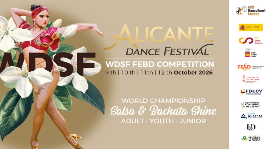 Alicante to Become the World Capital of DanceSport as it Hosts the 2026 WDSF World Championships Caribbean Dances