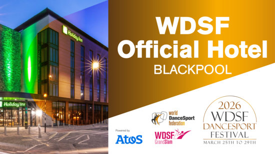 Holiday Inn Blackpool, official hotel for WDSF DanceSport Festival 2026