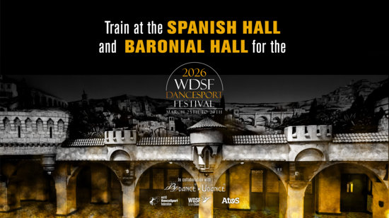 Train at the Winter Gardens&acute;s Spanish Hall and Baronial Hall &ndash; WDSF DanceSport Festival 2026 in Blackpool.jpg