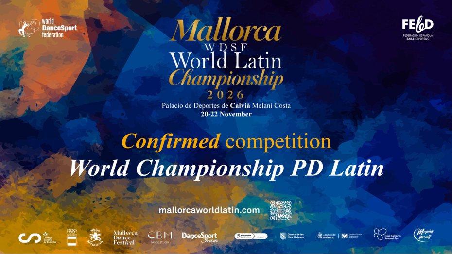 Unprecedented Double Feature: WDSF World Championship PD Latin Joins Mallorca’s Historic Line-Up