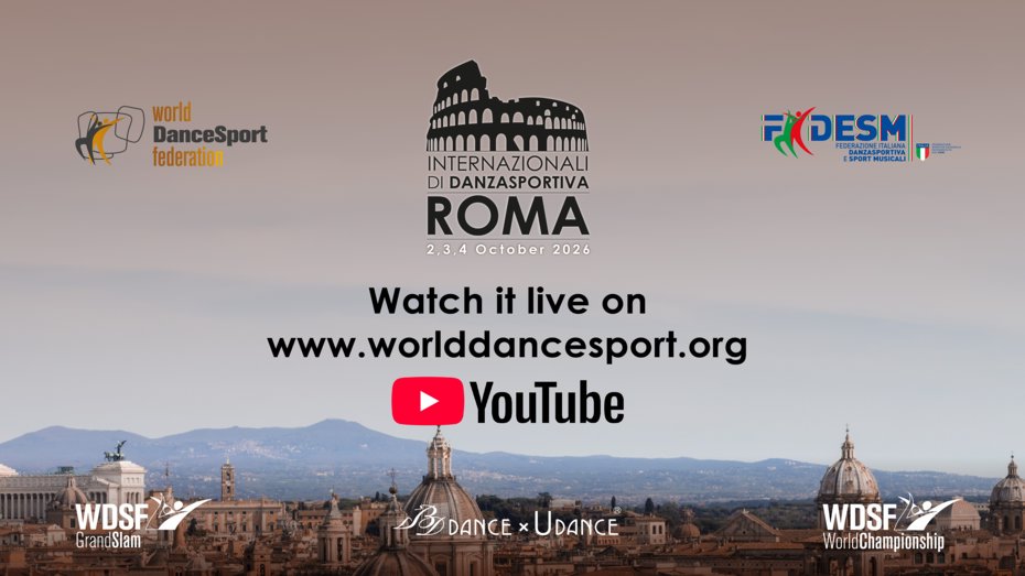Italy’s Capital of DanceSport: Tune in Live for Rome’s Internationali di DanzaSportiva